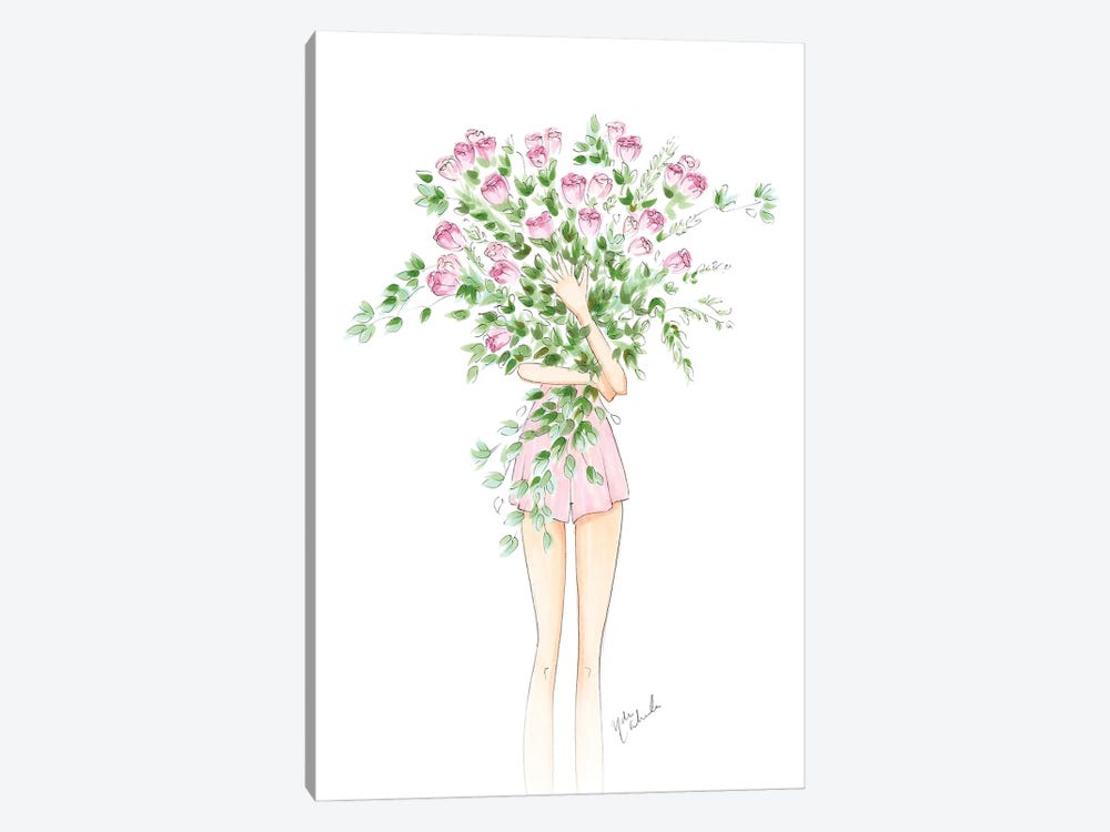 Spring Roses by Nadine de Almeida 1-piece Canvas Print