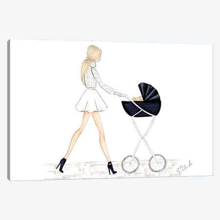 Baby Carriage Canvas Print #NDN15} by Nadine de Almeida Art Print