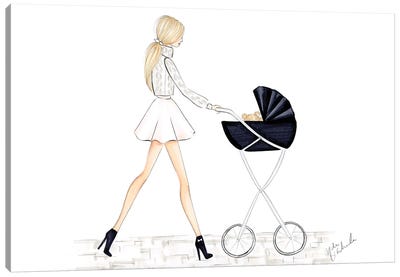 Baby Carriage Canvas Art Print - Nadine de Almeida