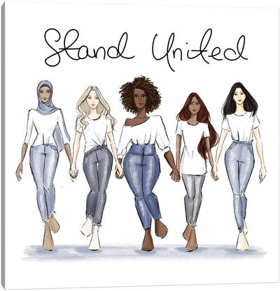 Stand United Canvas Art Print - Nadine de Almeida