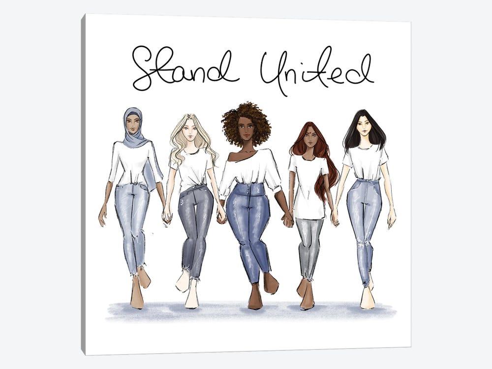 Stand United by Nadine de Almeida 1-piece Canvas Wall Art