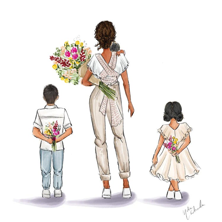 Boho Mom And Kids