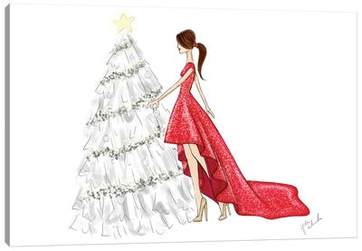 Sparkly Dress Canvas Art Print - Seasonal Glam
