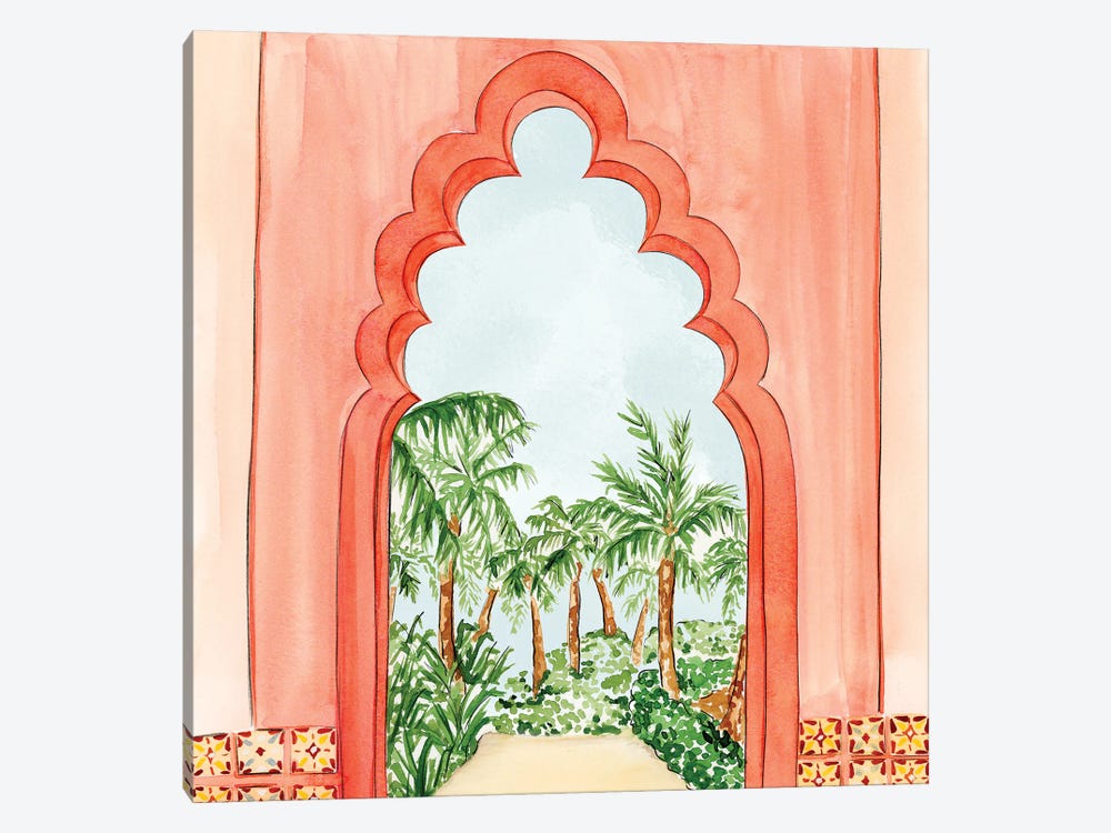 Palm Tree Oasis by Nadine de Almeida 1-piece Canvas Wall Art