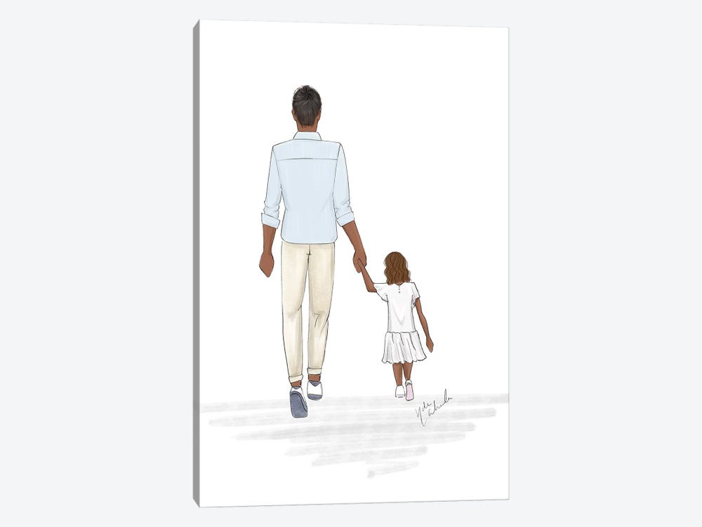 Father And Daughter 1-piece Canvas Art Print