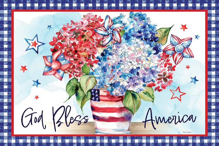 God Bless America Bouquet by Nicole Decamp wall art