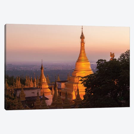 Mandalay Hill, Sutaungpyei Pagoda, Myanmar. Canvas Print #NDS2} by Michele Niles Canvas Wall Art