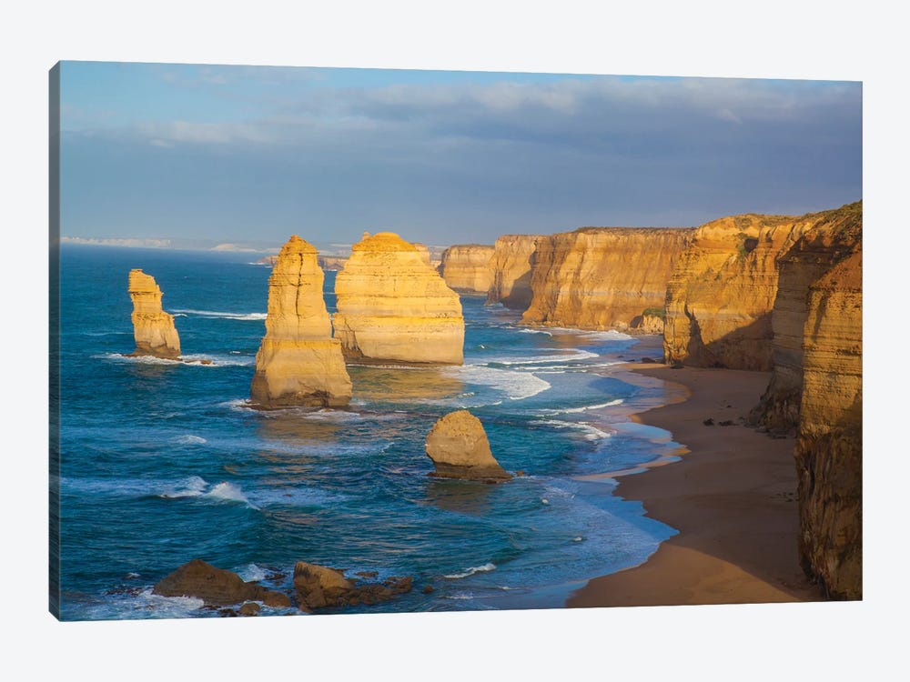 Twelve Apostles, Port Campbell National Park along the Great Ocean Road in Victoria, Australia. by Michele Niles 1-piece Canvas Art Print