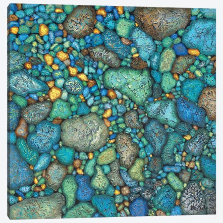 Fancy Ocean Rocks Canvas Print #NEC14} by Nancy Eckels Canvas Print