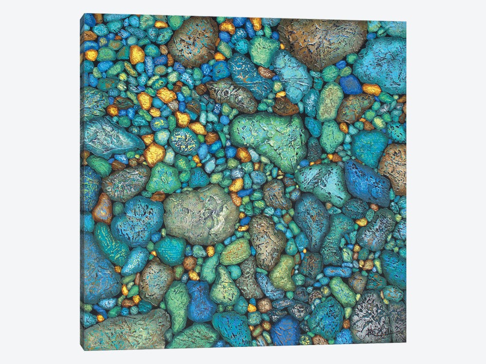 Fancy Ocean Rocks by Nancy Eckels 1-piece Canvas Art