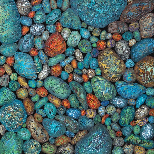 Fire & Ice: Fancy River Rocks by Nancy Eckels