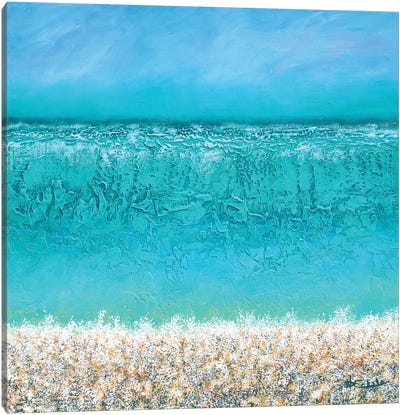 Lost Horizon Canvas Art Print - Ocean Blues