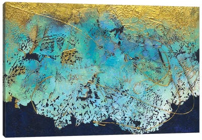 Ocean Lace Canvas Art Print - Ocean Blues