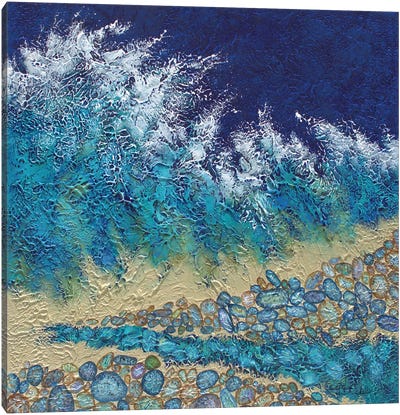 Rocky Beach II Canvas Art Print - Contemporary Coastal