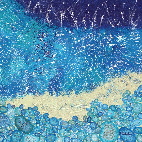 Contemporary Coastal: Rocky Beach V by Nancy Eckels