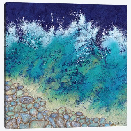 Rocky Beach Canvas Print #NEC43} by Nancy Eckels Canvas Print