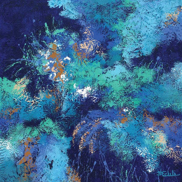 Ocean Blues: Splash And Splatter by Nancy Eckels