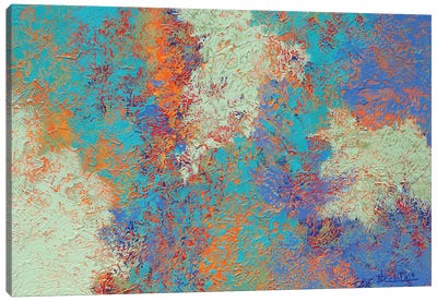 Warm Undercurrent Canvas Art Print - Ocean Blues
