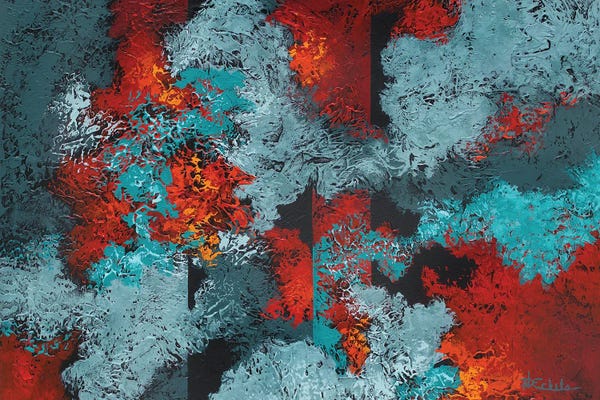 Jewel Tone Abstracts: When Passion Prevails by Nancy Eckels