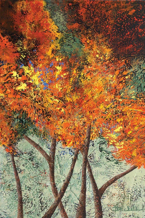 Autumn Crossroads by Nancy Eckels wall art