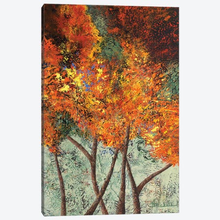 Autumn Crossroads Canvas Print #NEC76} by Nancy Eckels Art Print