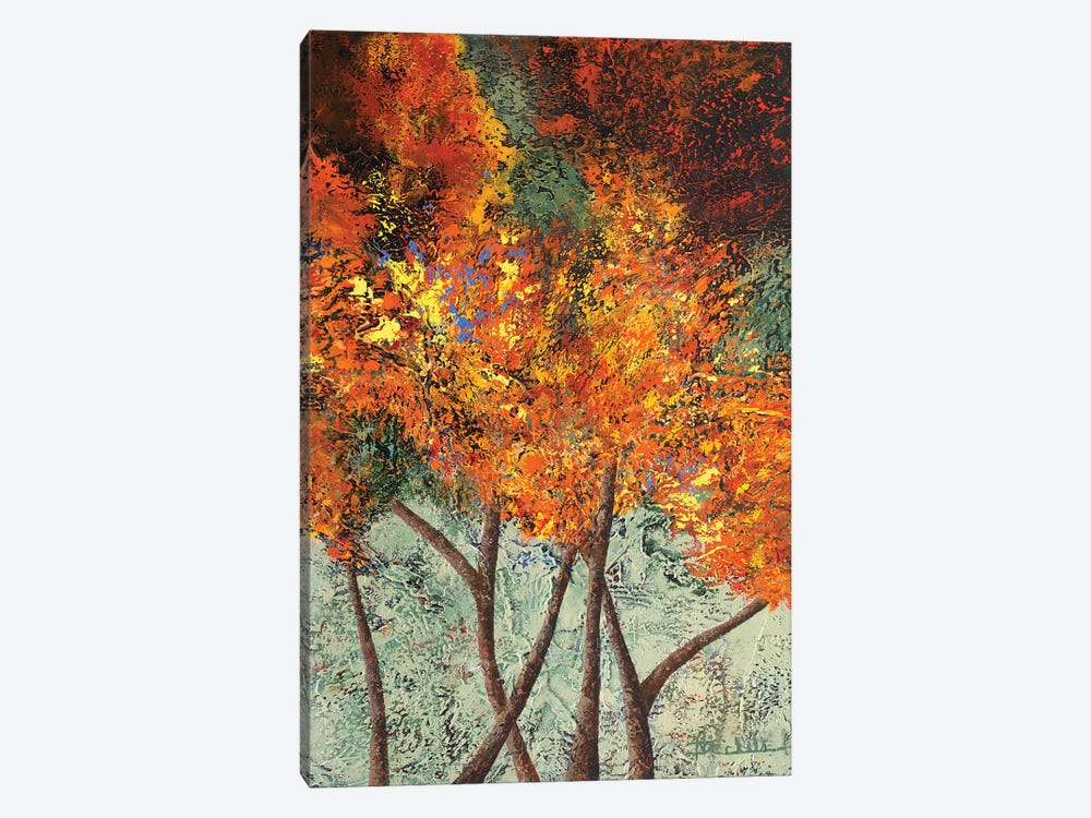 Autumn Crossroads by Nancy Eckels 1-piece Canvas Wall Art