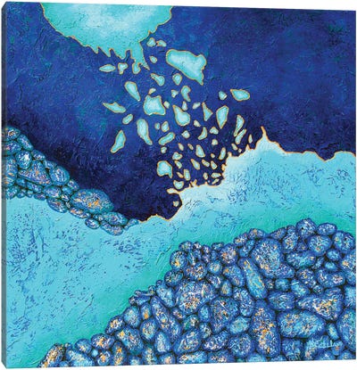 Sudden Gust Canvas Art Print - Ocean Blues