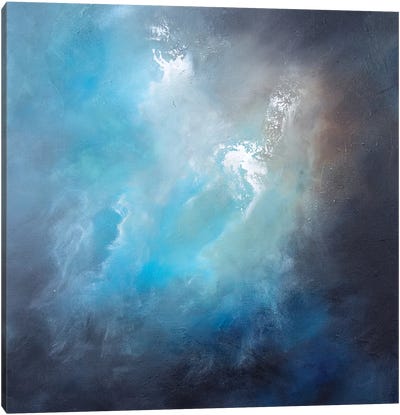 Ocean Dream Canvas Art Print - Blue Abstract Art