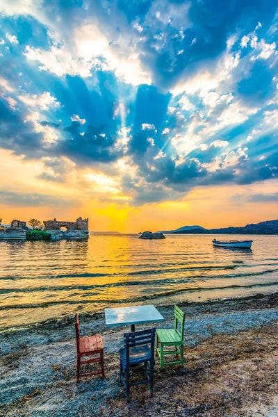 Rowboats: Lake Sunset III by Nejdet Duzen