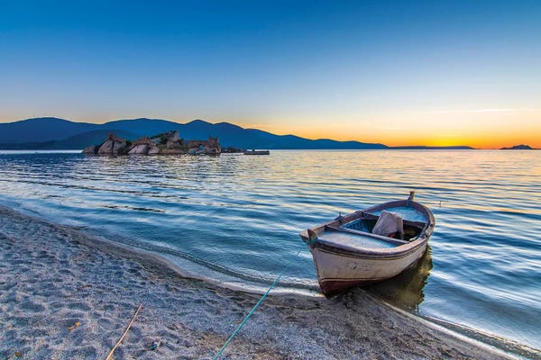 Rowboats: Lake Sunset V by Nejdet Duzen