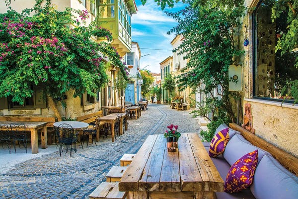 Cafes: Alacati,Turkey VI by Nejdet Duzen