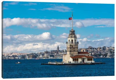 Maiden Tower, Istanbul Canvas Art Print - Istanbul Art