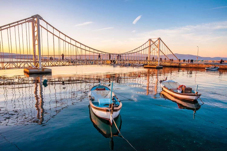 Bridge And Boats by Nejdet Duzen wall art