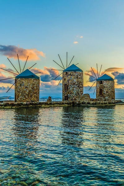 Greece: Windmills Of Chios by Nejdet Duzen