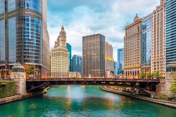 Fine Art Print: Colorful Chicago by Nejdet Duzen