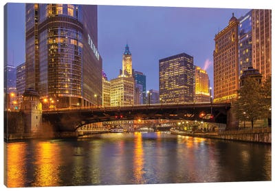 Riverside In Chicago Canvas Art Print - Chicago Skylines