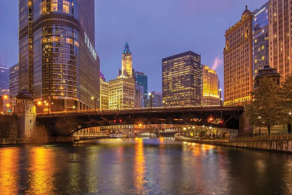 Illinois: Riverside In Chicago by Nejdet Duzen