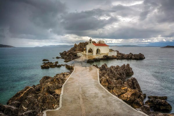 Greece: Road To Chapel by Nejdet Duzen