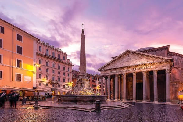 City Sunrises & Sunsets: Pantheon Square by Nejdet Duzen