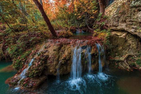 Turkey: Autumn At Waterfall IV by Nejdet Duzen