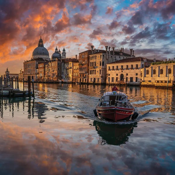 Venice: Sunset In Venice by Nejdet Duzen