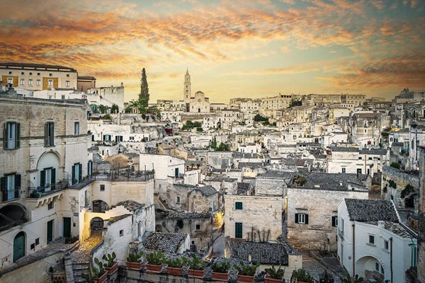 Night Sky: Matera Town, Italy by Nejdet Duzen