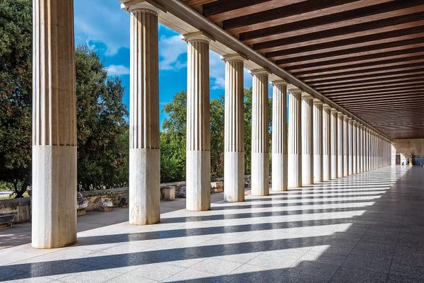 Columns: Athens, Greece III by Nejdet Duzen