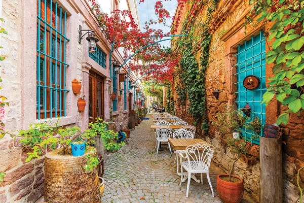 Cafes: Ayvalik, Turkey I by Nejdet Duzen