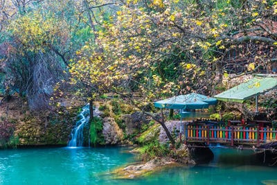 Kursunlu Waterfall, Antalya,Turkey III by Nejdet Duzen framed wall art