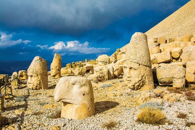 Nemrut Mountain,Turkey II by Nejdet Duzen framed canvas print