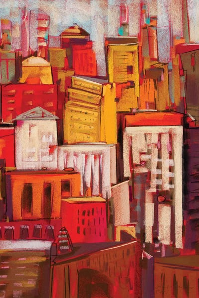 Orange Glow X by Jennifer Gardner canvas print