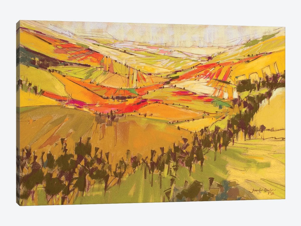 Patchwork Hills IV by Jennifer Gardner 1-piece Canvas Art Print
