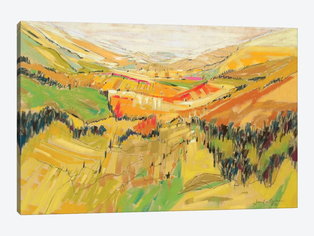 Patchwork Hills V by Jennifer Gardner 1-piece Canvas Art