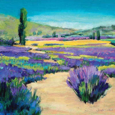 Path Through The Lavender by Jennifer Gardner framed canvas print